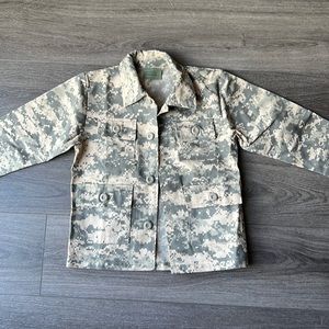 2/$20 NWOT Boys Military Camo Camouflage BDU cargo shirt XS 4-6